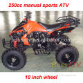 250cc air-cooled manual sports ATV with 10 inch wheel
